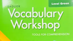 Words Basket - Vocabulary Workshop  Green